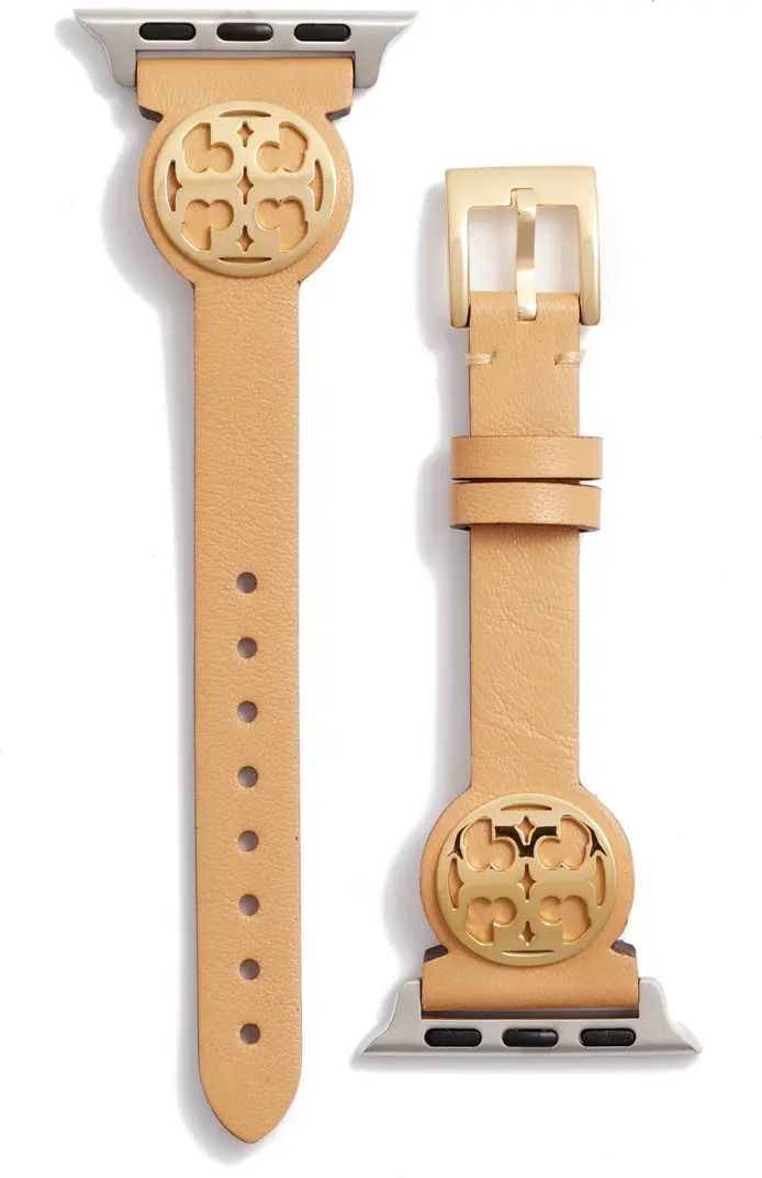 Miller Leather 11mm Apple Watch® Watchband | Nordstrom