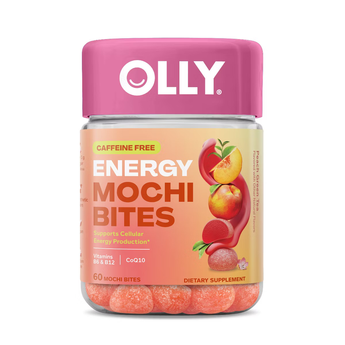 OLLY Mochi Vitamin Energy Bites, Caffeine-Free B12 + CoQ10 for Cellular Energy & Brain Function -... | Target