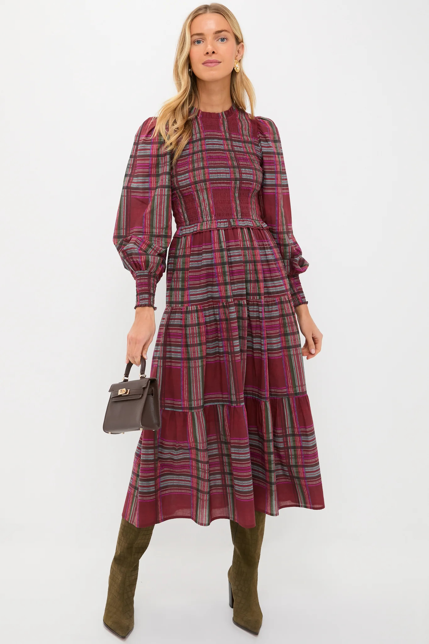 Red Plaid Ivy Maxi Dress | Tuckernuck (US)