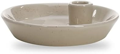 DN DECONATION Griege Candlestick Holder, Taper Candle Holder, Ceramic Candle Holder, 6 Inch Decor... | Amazon (US)