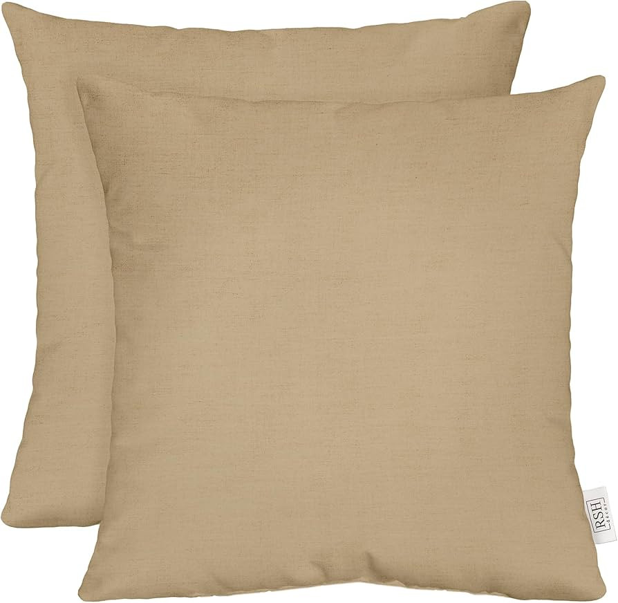 RSH DECOR: Sunbrella Square Throw Pillows Set of 2 | 20" x 20" | Water and Fade-Resistant Perform... | Amazon (US)