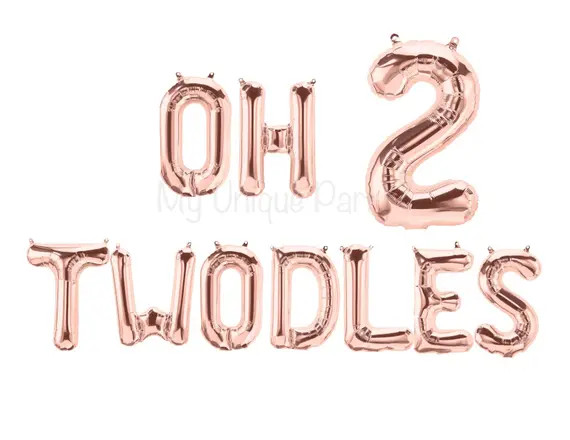 OH TWODLES Letter Balloons Small Air Fill Only / Large 34 - Etsy | Etsy (US)