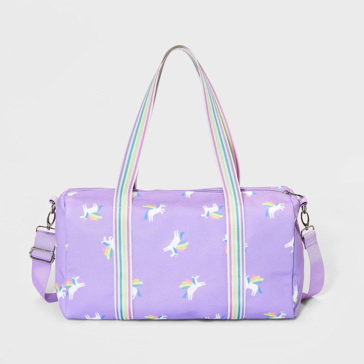 Girls' Unicorn Printed Duffel Bag - Cat & Jack™ Purple | Target