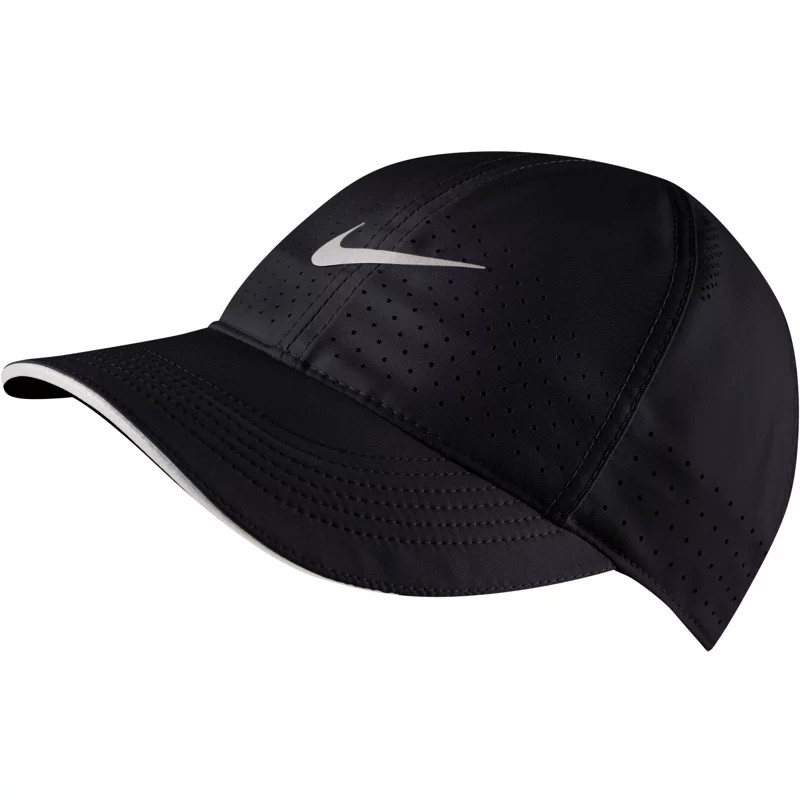 Nike Women's Featherlight Running Cap Black - Women's Athletic Hats And Accessories at Academy Sports | Academy Sports + Outdoors