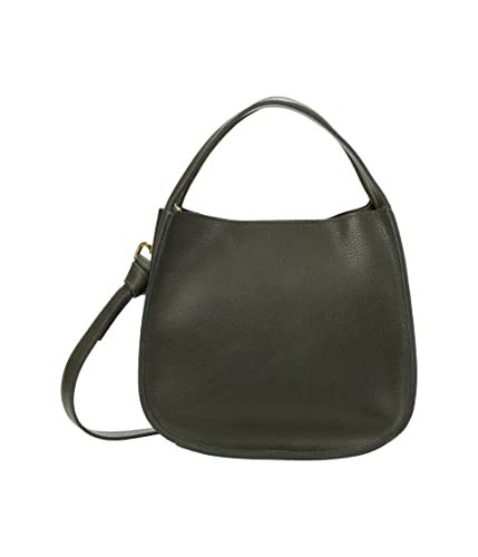 Madewell The Sydney Crossbody Fabric Hand Bag For Women - Genuine Leather Trim With Magnetic Strap Closure, Fashionable and Stylish Hand Bag Dark Forest One Size One Size | Amazon (US)