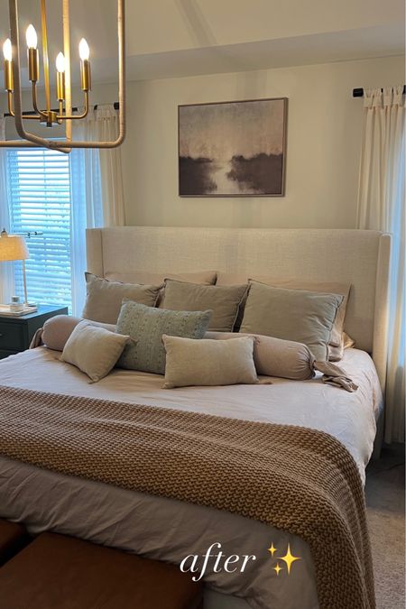 Bedroom links. Changed out our bed frame, mattress, bedding/sheets and artwork! 

Brooklinen code HEATHERK20 for 20% off. 
Sheet + duvet color: Warm Grey
Bed Frame Color: Talc Linen

#LTKhome #LTKfamily