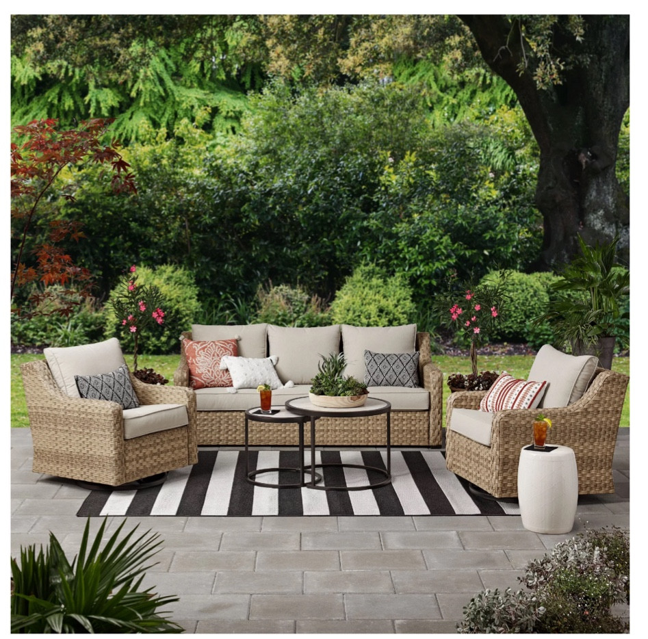 
Better Homes & Gardens River Oaks 5-Piece Wicker Conversation Set! This set is beautiful and currently on sale!! 

#outdoorfurniture #outdoorfurnituredesign #outdoorfurnitureperth #outdoorfurniturereseach #outdoorfurnitureretail 

Follow my shop @AdrianneConlan on the @shop.LTK app to shop this post and get my exclusive app-only content!

#liketkit 

#LTKSeasonal #LTKFind #LTKhome #LTKfamily #LTKhome #LTKsalealert