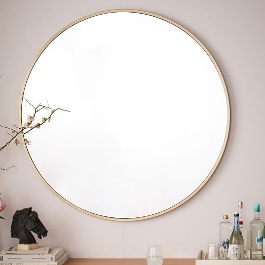 Metal Framed 48" Round Mirror | West Elm (US)