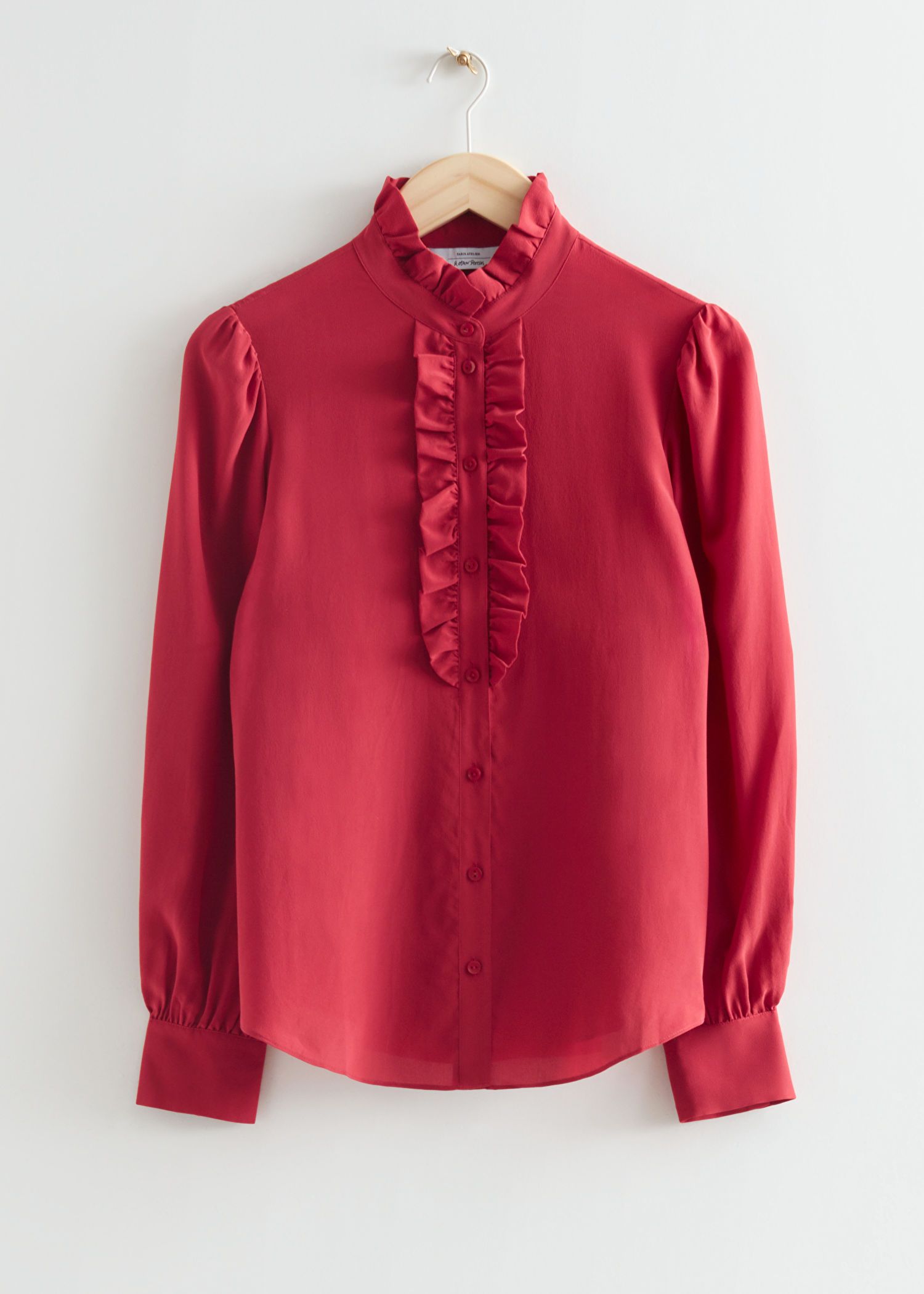 Frilled Silk Blouse | & Other Stories US