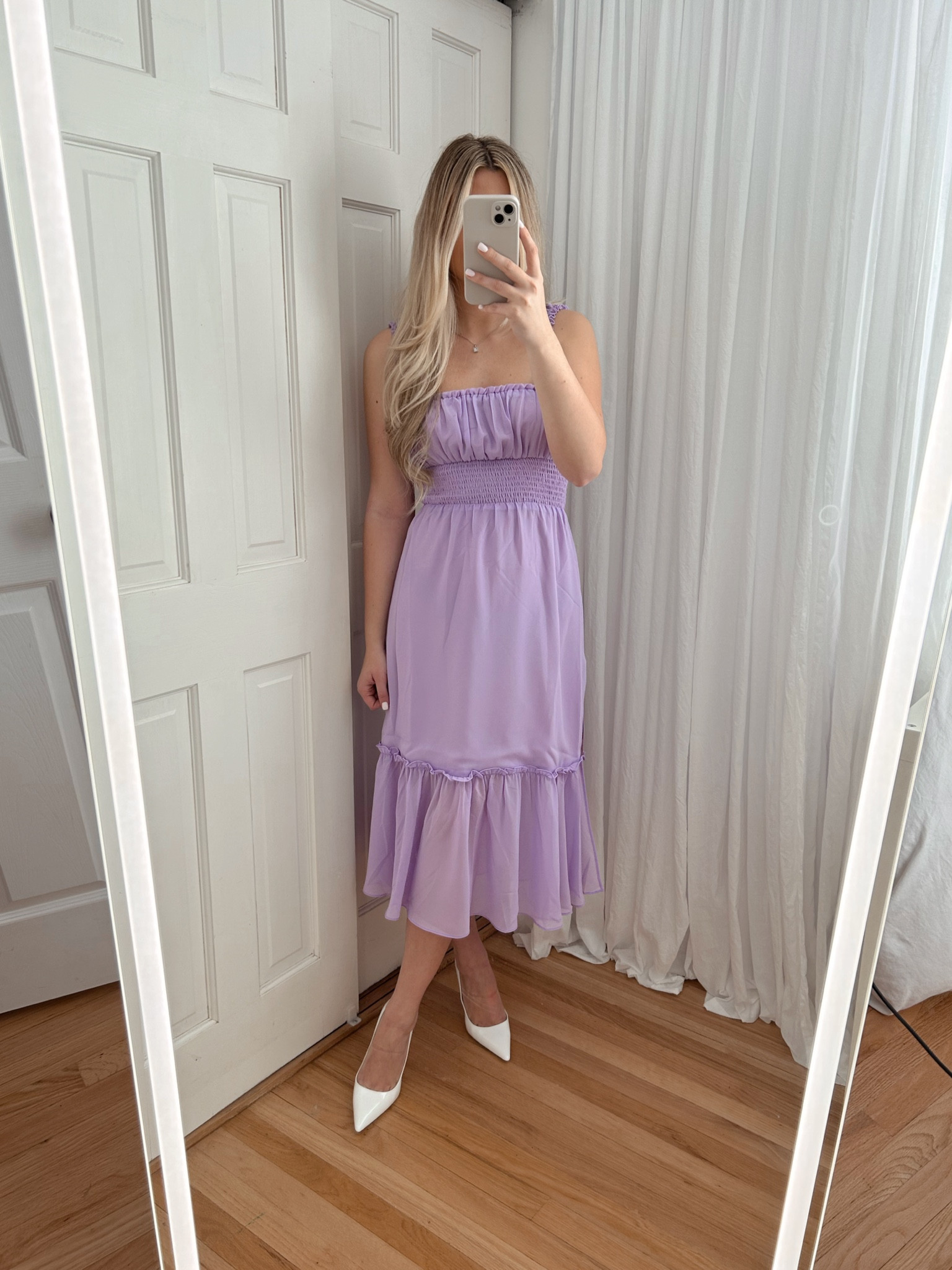 Arden Midi Dress in Lilac Purple curated on LTK