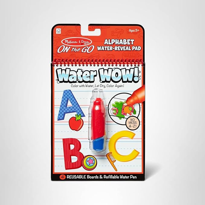 Melissa & Doug On The Go Water Wow! Mess Free Coloring Book, Reusable Water-Reveal Activity Pad, ... | Amazon (US)