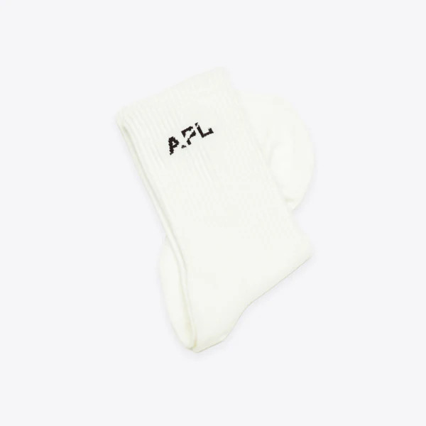 APL Lux Logo Socks Ivory / Black | APL