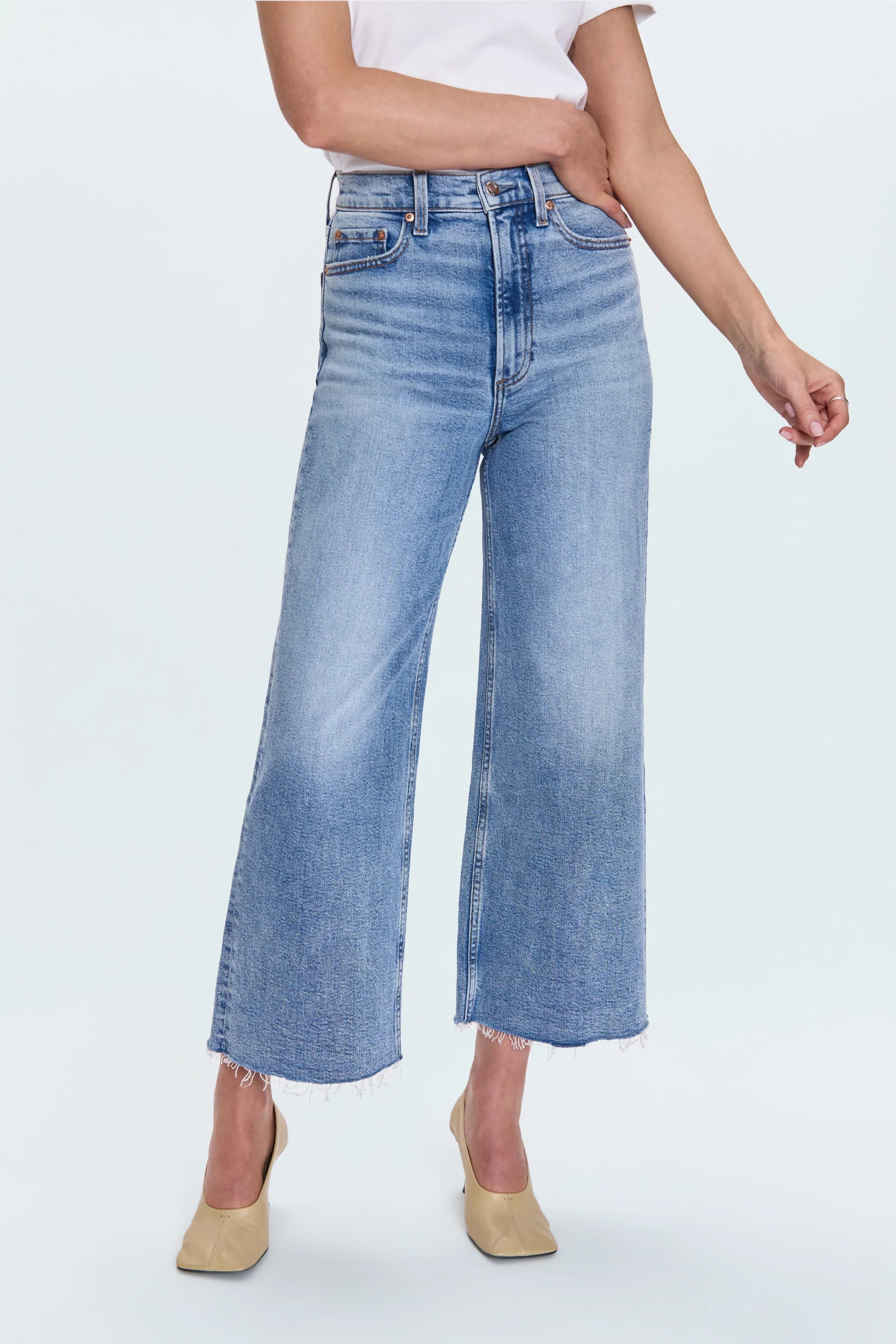 Lana Crop High Rise Ultra Wide Jean - Bistro | Pistola Denim
