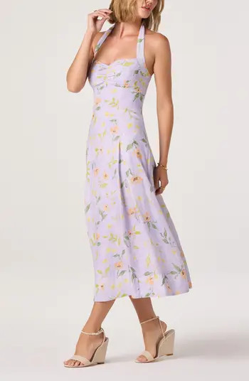 ASTR the Label Jesenia Floral Halter Neck Dress | Nordstrom | Nordstrom