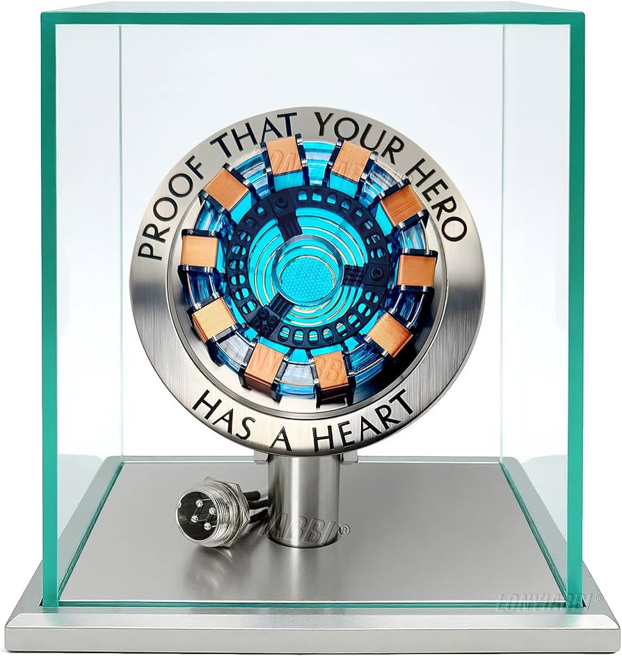 Arc Reactor MK1-1:1 Scale, USB Powered LED Light with Vibration Sensor, No Assembly, Display Case... | Amazon (US)