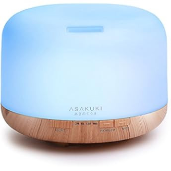 ASAKUKI Essential Oil Diffuser with Essential Oils Set, 500ml Aromatherapy Diffuser with Top 6 100%  | Amazon (US)