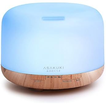 ASAKUKI Essential Oil Diffuser with Essential Oils Set, 500ml Aromatherapy Diffuser with Top 6 100%  | Amazon (US)