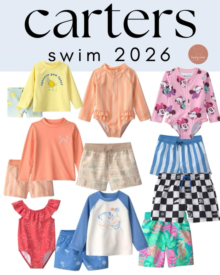 Last chance for  50% off SWIM ☀️

Carter’s always has the cutest swim for babies, toddlers, and kids and this sale is perfect timing for Memorial Day, beach trips, and pool days. Tons of rashguard sets, one-piece swimsuits, and bright swim trunks. I love the rashguard options for extra sun coverage too. Great time to grab sizes before summer styles start selling out.
Carter’s swimwear kids swimwear baby swimwear toddler swimwear kids rashguards rashguard swim sets boys swim trunks girls swimsuits matching kids swim sets spring break outfits for kids kids beach outfits pool day outfits for kids

@Carters 

