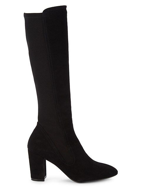 Livia Suede Block Heel Tall Boots | Saks Fifth Avenue OFF 5TH