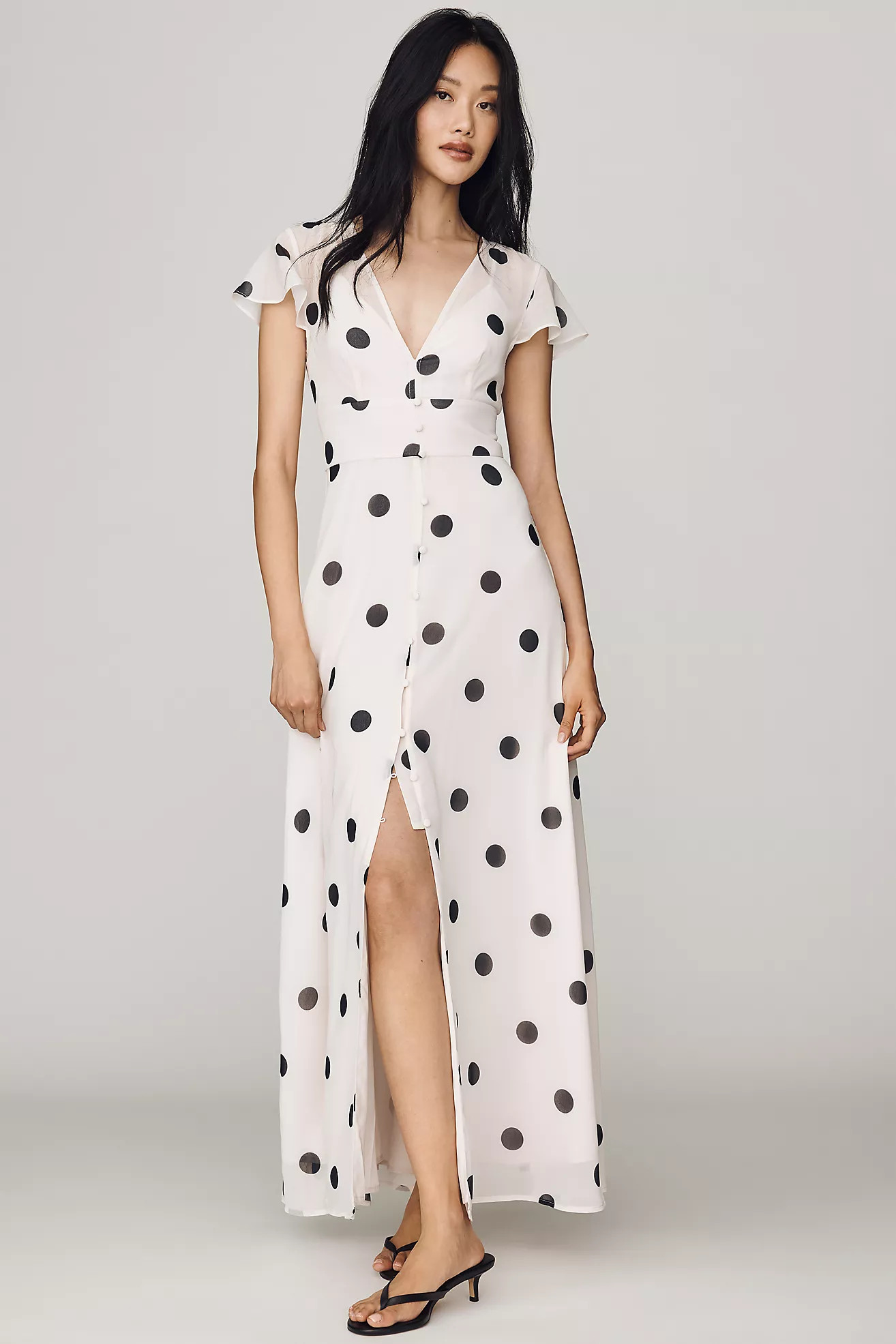 Hutch V-Neck Split Maxi Dress | Anthropologie (US)