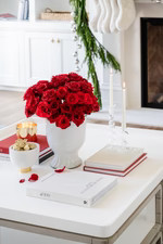 Clear Fluted Glass Candlestick, Tall | Jansen Home