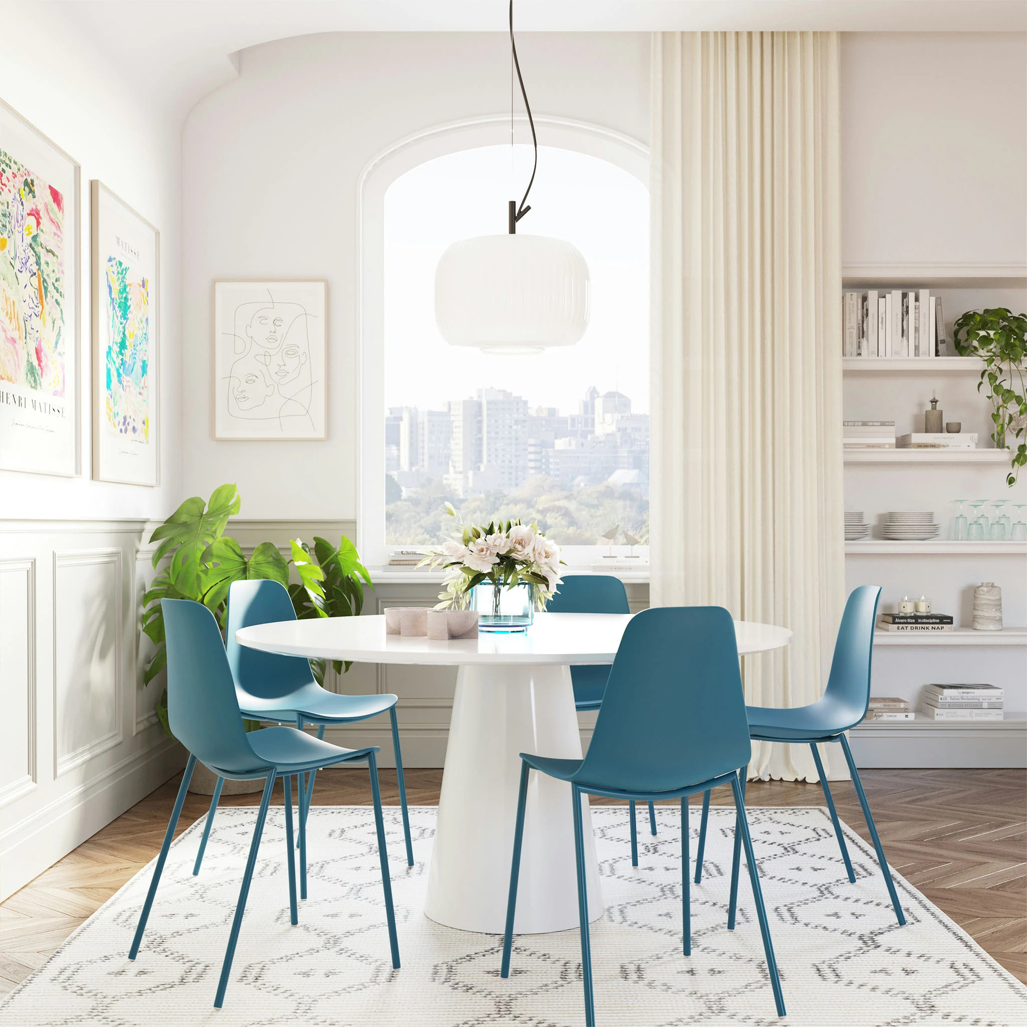 Poly & Bark Isla Modern Dining Chairs (Set of 4) - Indoor or Outdoor Use | Bed Bath & Beyond