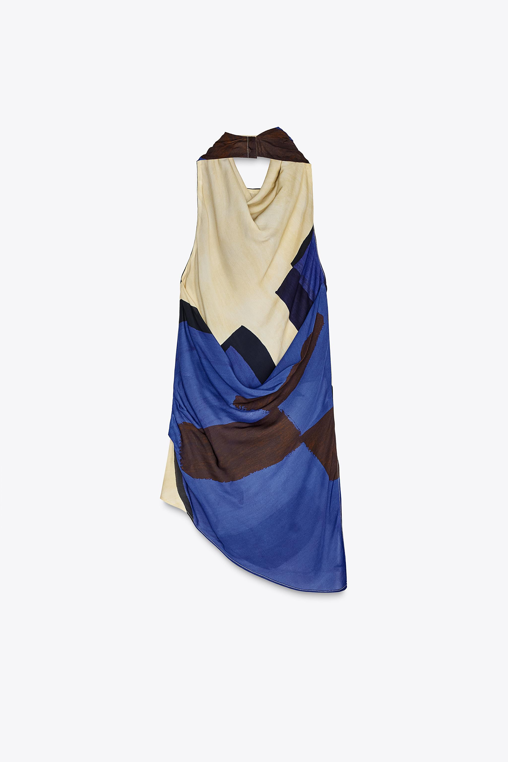 PRINTED HALTER TOP ZW COLLECTION | Zara US