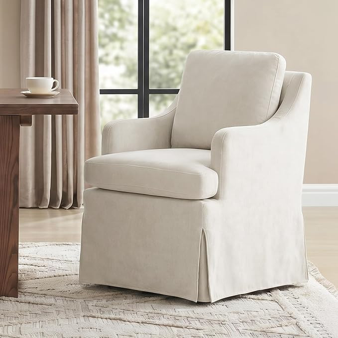 Usaint Upholstered Dining Chairs, Dining Room Chairs with Casters | Amazon (US)