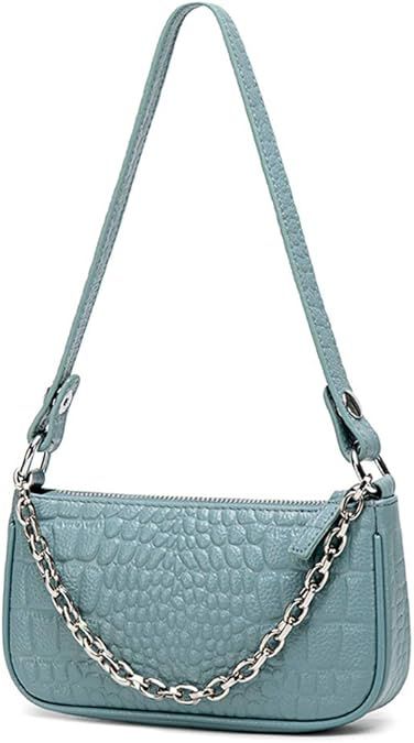 Small Shoulder Bags Retro Classic Tote Handbag with 3 Straps Crocodile Pattern Crossbody Clutch P... | Amazon (US)