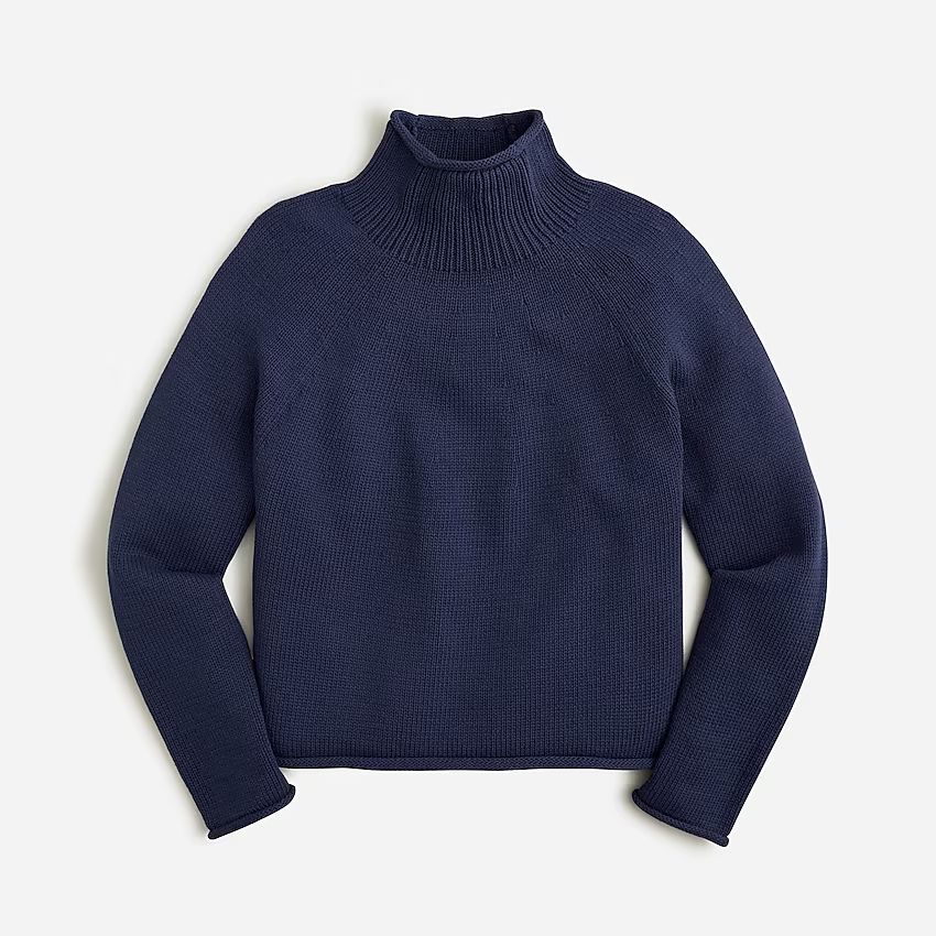 Cotton-blend rollneck sweater | J.Crew US