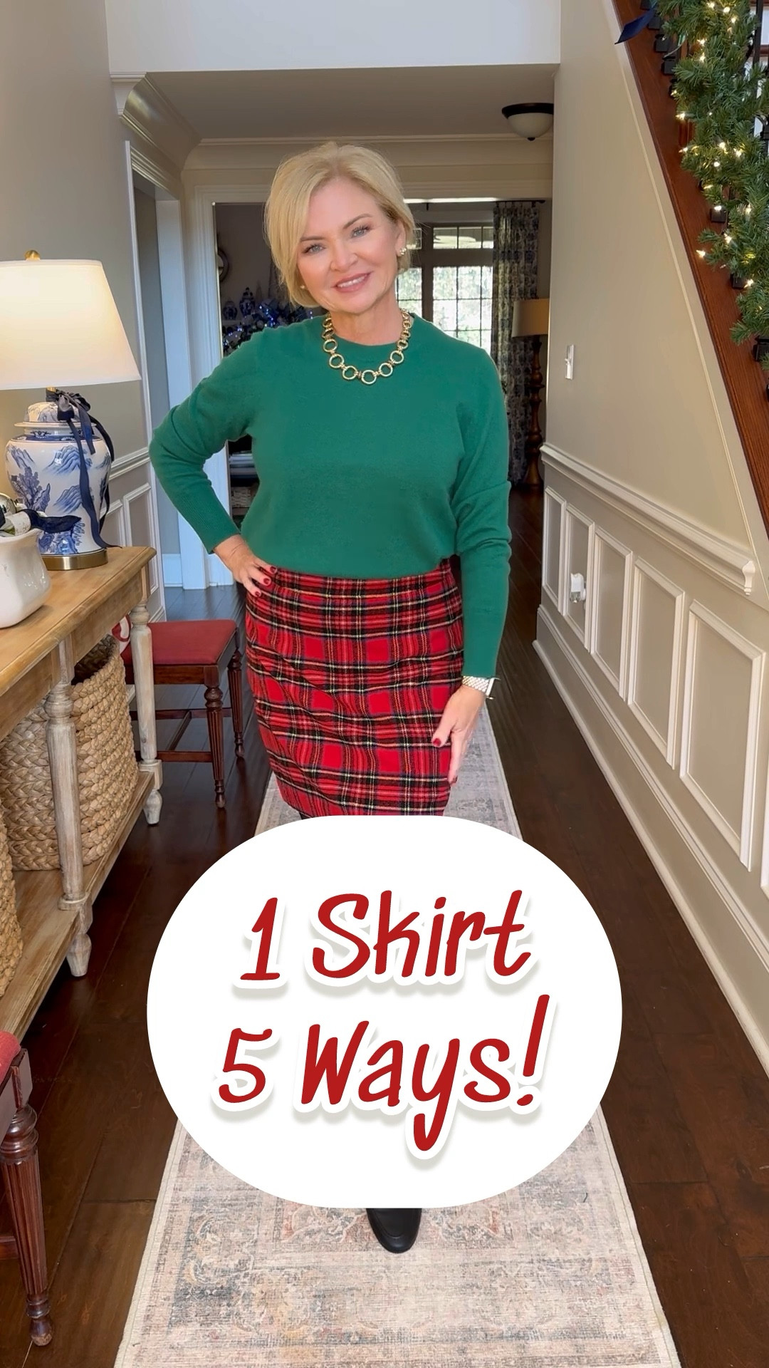 A classic plaid skirt like this one will serve you for YEARS! And you can style it so many different ways. 

I'm wearing the skirt in 6.  Tops are mostly Smalls. 

Holiday outfits
Christmas dress
Plaid skirt
Boots
Suede 

#stylewithserena
#fashionover50
#jcrewstyle
#preppystyle
#classicstyle


#LTKHoliday #LTKStyleTip #LTKWatchNow