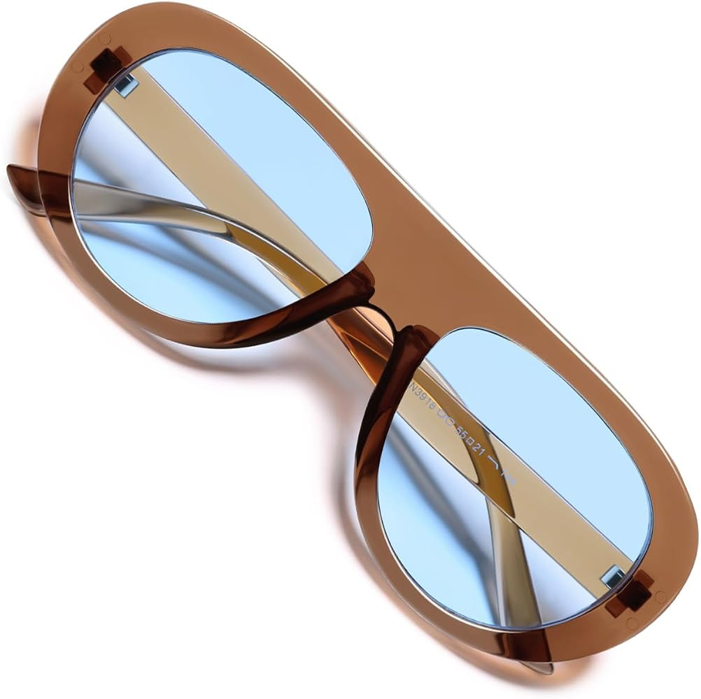 VANLINKER Oversized Retro Aviator Sunglasses for Women Men Chic 70s Vintage Style Trendy 2026 Chu... | Amazon (US)