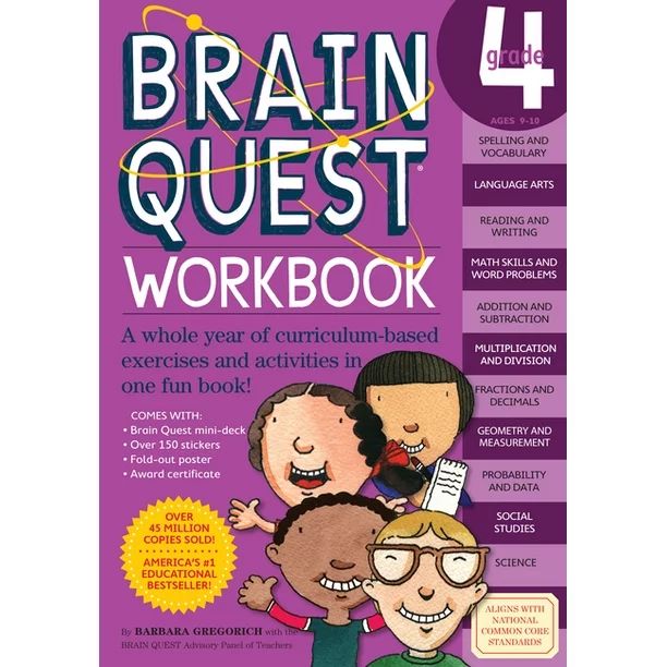 Brain Quest Workbook: Grade 4 - Walmart.com | Walmart (US)