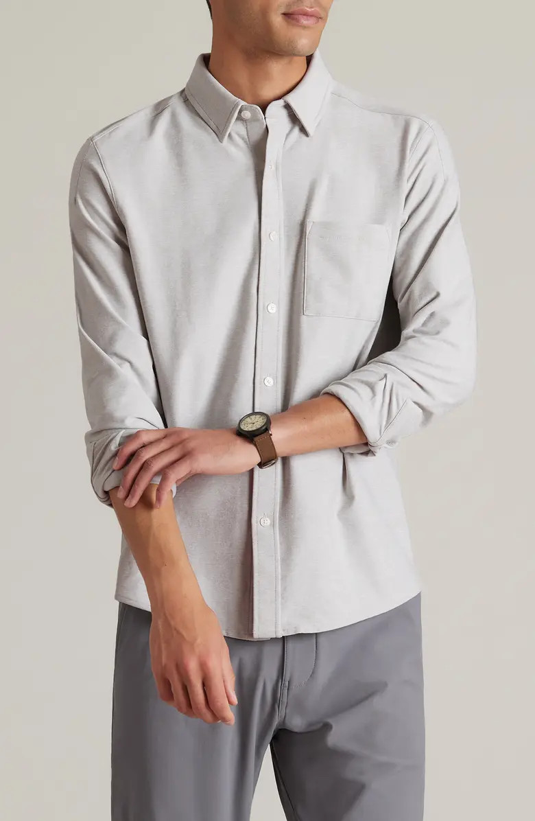 WFH Knit Button-Up Shirt | Nordstrom