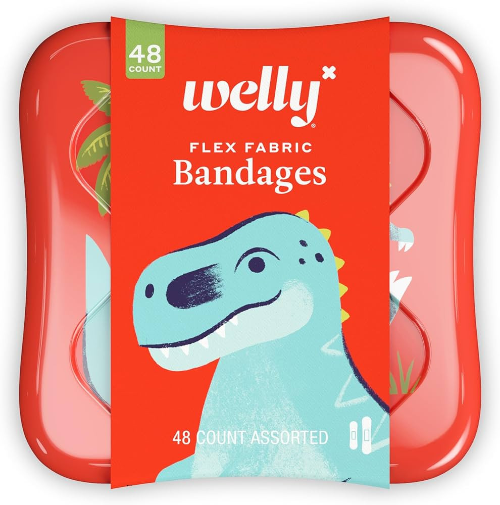 Welly Bandages | Adhesive Flexible Fabric Bravery Badges | Assorted Shapes for Minor Cuts, Scrape... | Amazon (US)