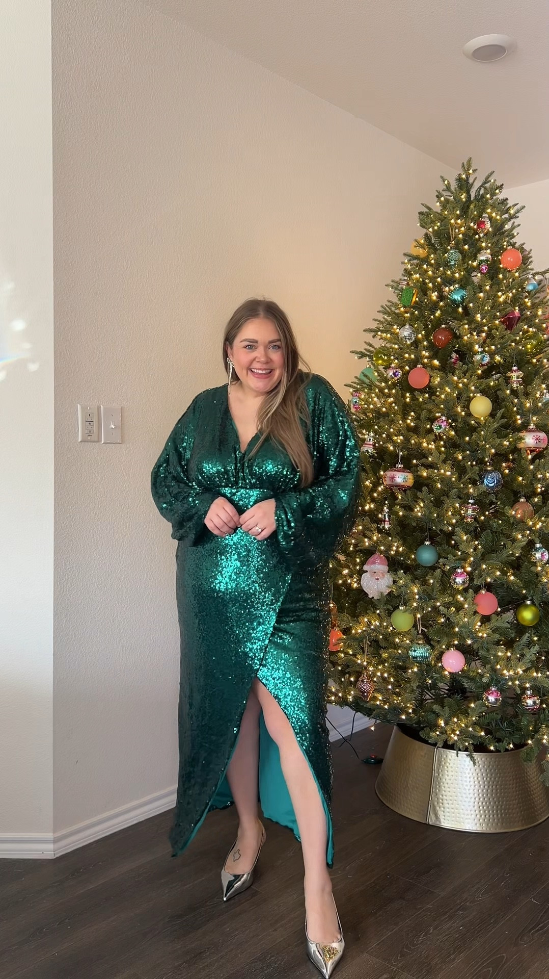 Holiday plus size dresses. Wearing 18/20 in green sequin. Black velvet dress wearing xl. Cream sweater dress wearing 2x. Green bow heels and red boots are old but I linked similar  

#LTKSeasonal #LTKPlusSize #LTKHoliday