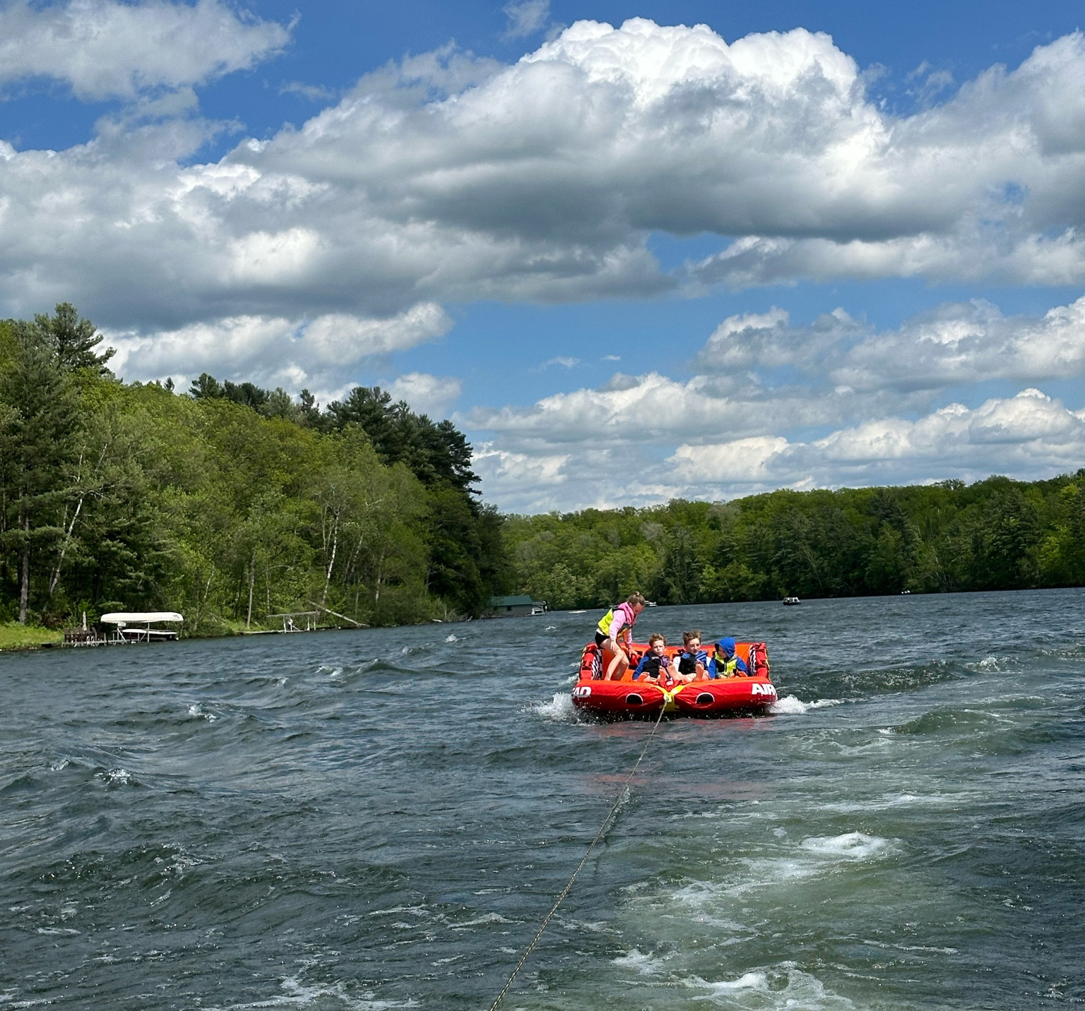 Cheers to the best summer yet and to even bigger supper mable!!! #supermable #lakelife 

#LTKFamily