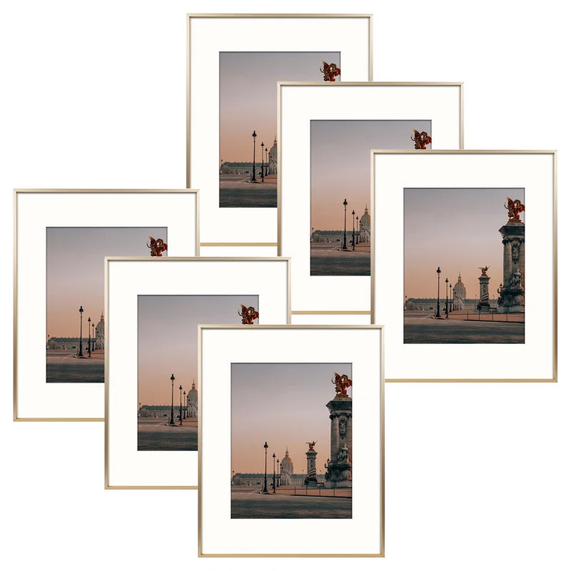 Ailise 6 Piece Matte Metal Gallery Wall Set Frame Set | Wayfair North America