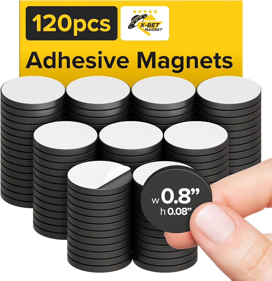 Magnetic Dots - Self Adhesive Magnet Dots (0.8" x 0.8") - Classroom Must Have Peel & Stick Magnet... | Amazon (US)