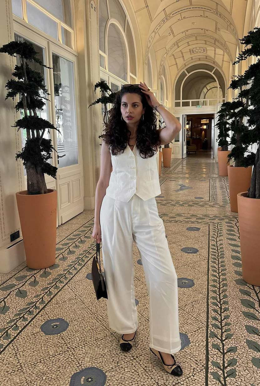 Bridgett Vest - Ivory | Petite Studio NYC