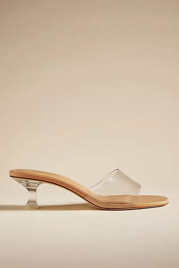 Larroudé Vivi Lucite Heels By Larroudé in Beige Size 10 | Anthropologie (US)