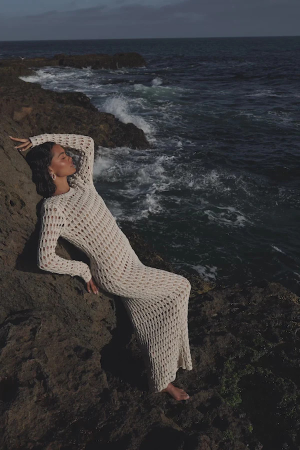 Milk Serene Wonders Crochet Dress | JLUXLABEL