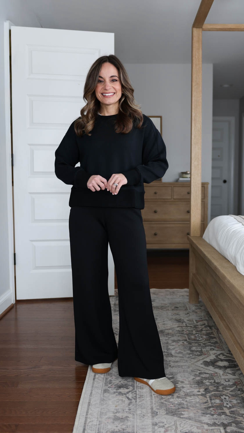 Winter ready active and loungewear finds from @spanx #SpanxPartner 

AirEssentials Luxe Barrel Leg Pants: Petite XS in ivory
AirEssentials Luxe Turtleneck: XS in ivory
AirEssentials Wide-Leg Pants: Petite XS in black 
AirEssentials Luxe Crewneck Sweatshirt: XS
AirEssentials Luxe Cardigan: XS in coastal fog 
⅞ Booty Boost Leggings: XS in black 


#LTKPetite #LTKActive