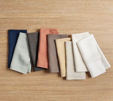 Mason Oversized Linen Napkins | Pottery Barn (US)