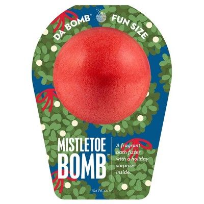 Da Bomb Bath Fizzers Mistletoe Fun Size Bath Bomb - 3.5oz | Target