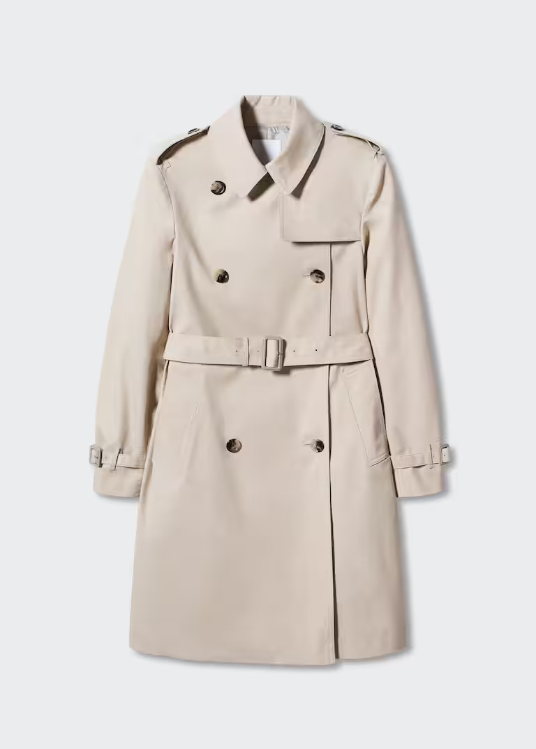 Cotton classic trench coat | MANGO (US)