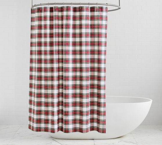 Stewart Plaid Shower Curtain | Pottery Barn (US)