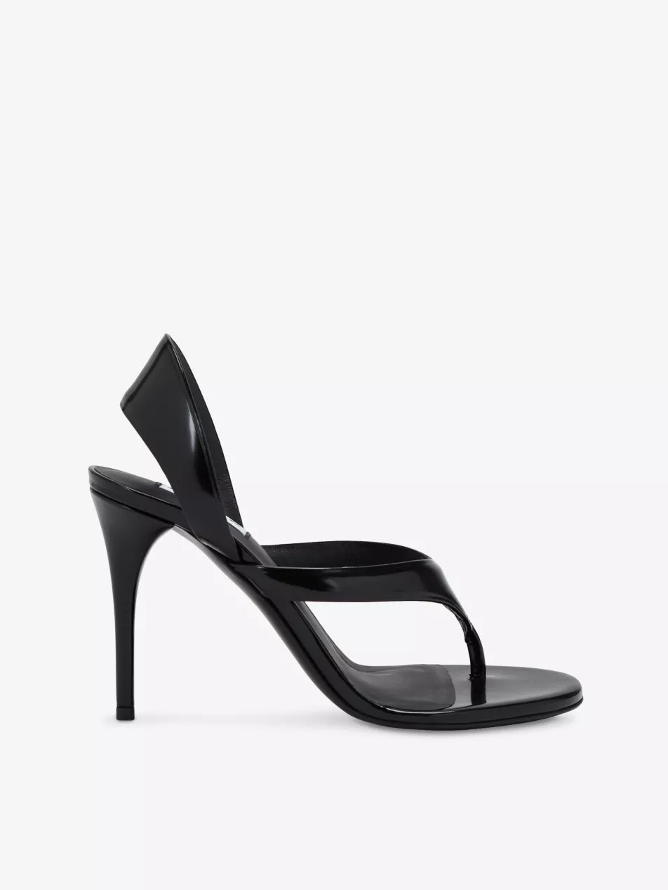 Tong 90 Slingback-Strap Leather Heeled Sandals | Selfridges