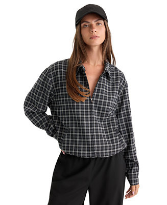 Women's Plaid Lightweight Bomber Jacket | Macy's