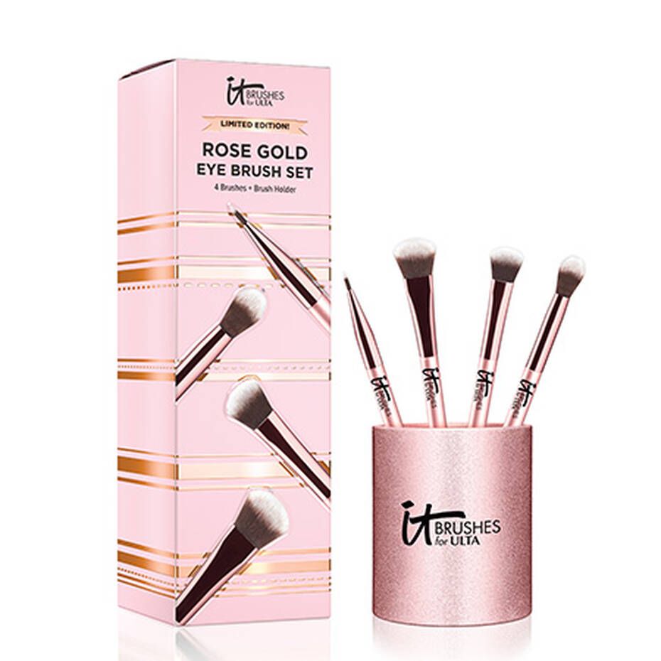 Rose Gold Eye Makeup Brush Set ($68 Value) | IT Cosmetics (US)